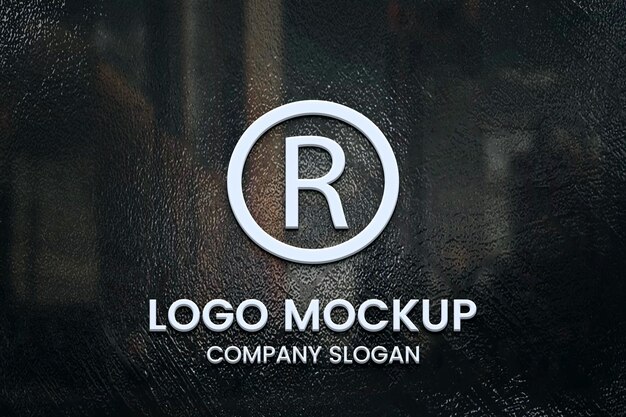 PSD wall mockup logo template smart object full editable file