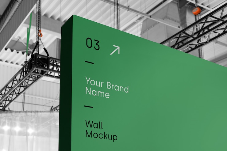 PSD wall mockup