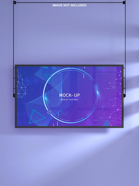 wall monitor mockup