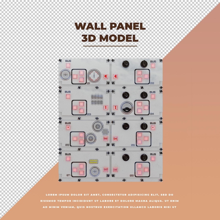PSD wall panel