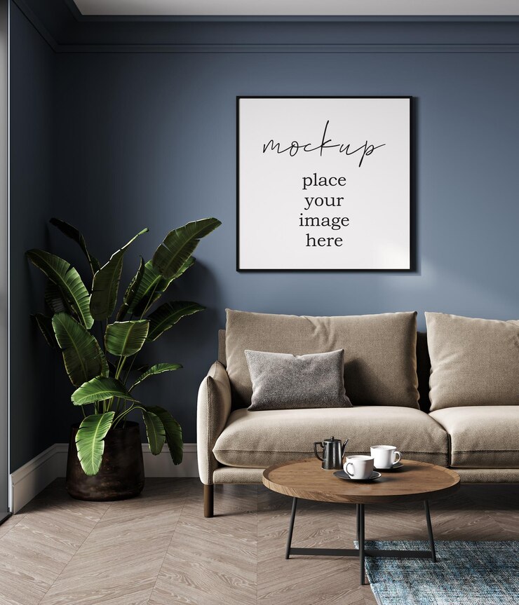 Wall Photo frames mockups