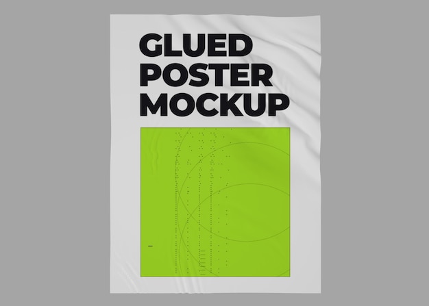 Wall poster mockup design