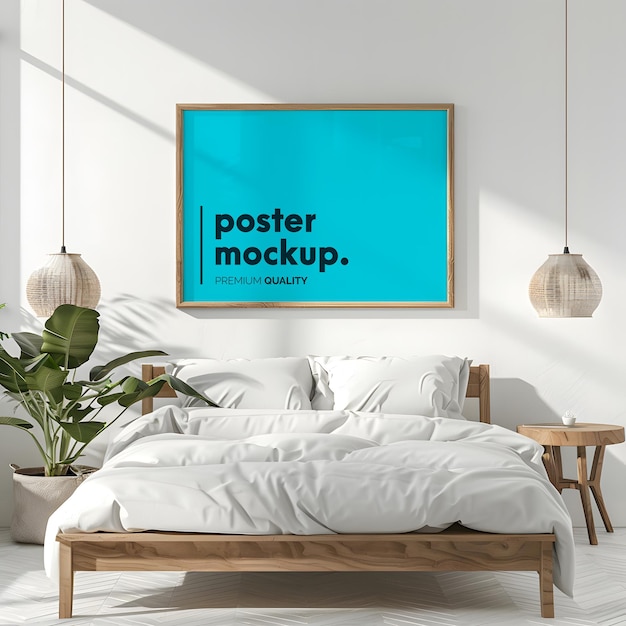 PSD wall poster mockup