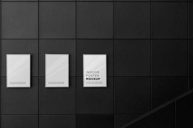 PSD wall poster mockup