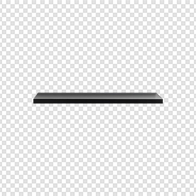 Wall Shelf isolated on transparent background