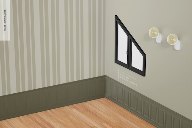 Wall and window mockup