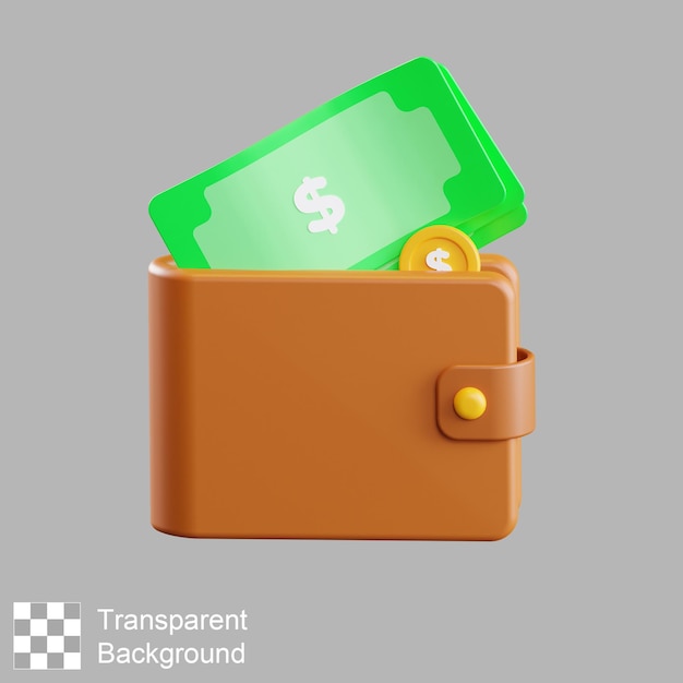 Wallet 3D Illustration