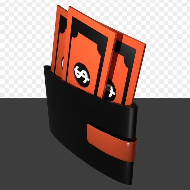 PSD a wallet with a dollar sign on it