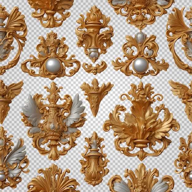 PSD a wallpaper with a gold crown and a white background