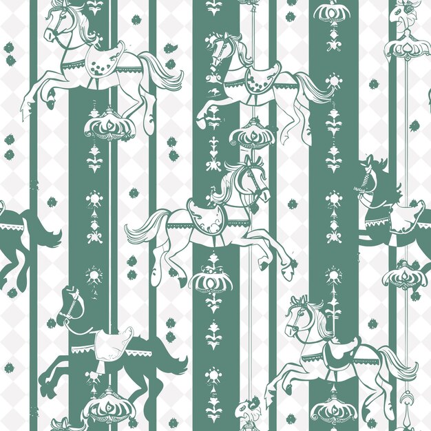 A wallpaper with horses and horses on it