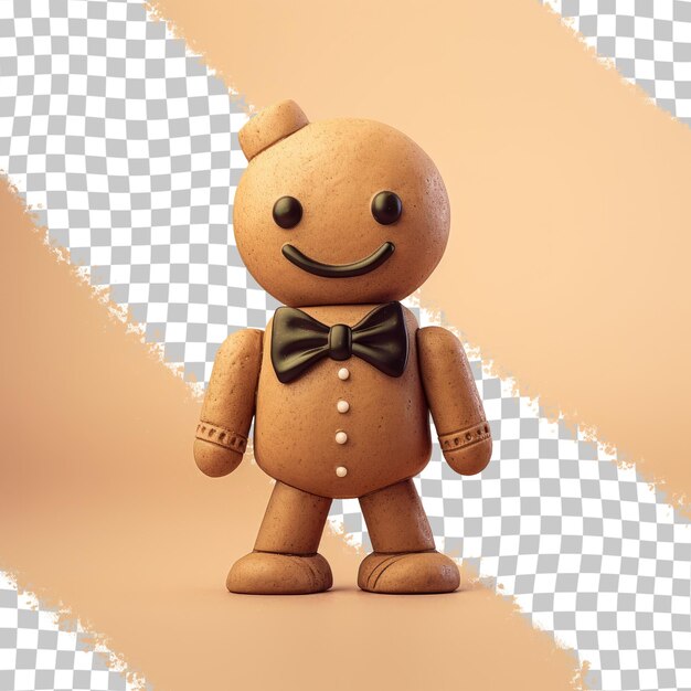 PSD walnut-gingerbread man met hoofd