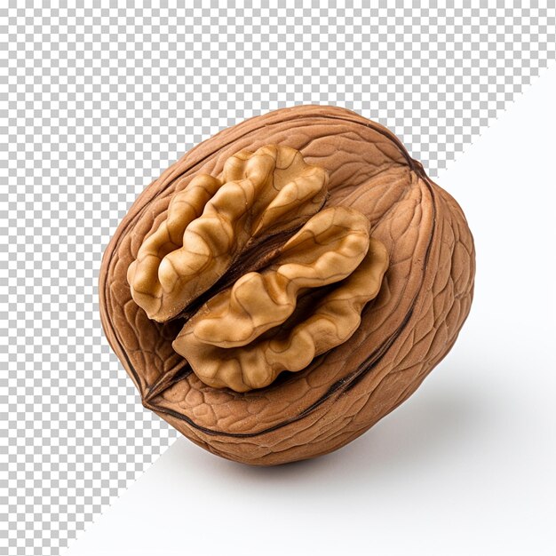 PSD walnut isolated on transparent background