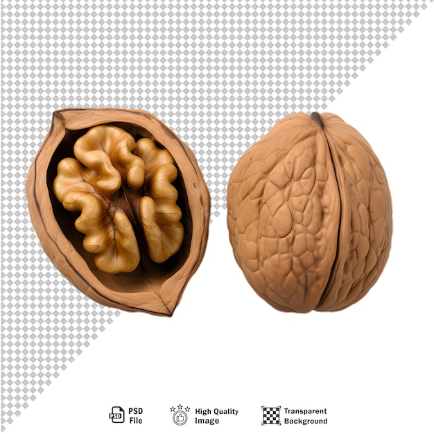 PSD 투명한 배경에 고립된 walnuts