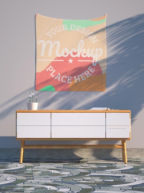 Wanddecoratie mockup