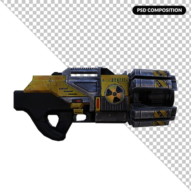 Wapens Max effect geïsoleerd 3D-rendering