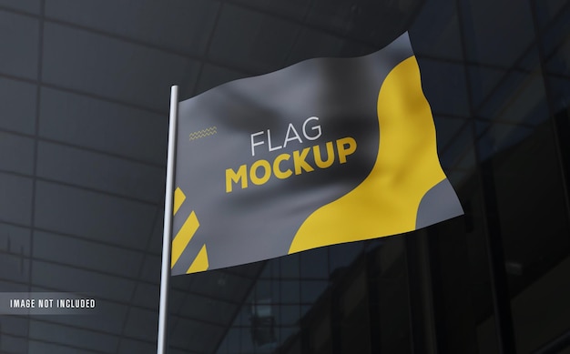 Wapperende vlag mockup