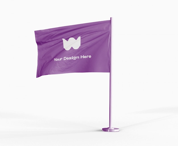 Wapperende vlag mockup