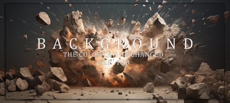 PSD war explosion background