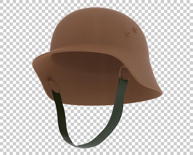 PSD war helmet isolated on transparent background 3d rendering illustration