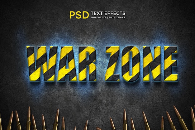 War sone text style effect