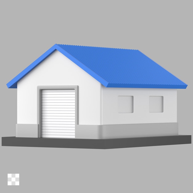 PSD warehouse delivery 3d icon