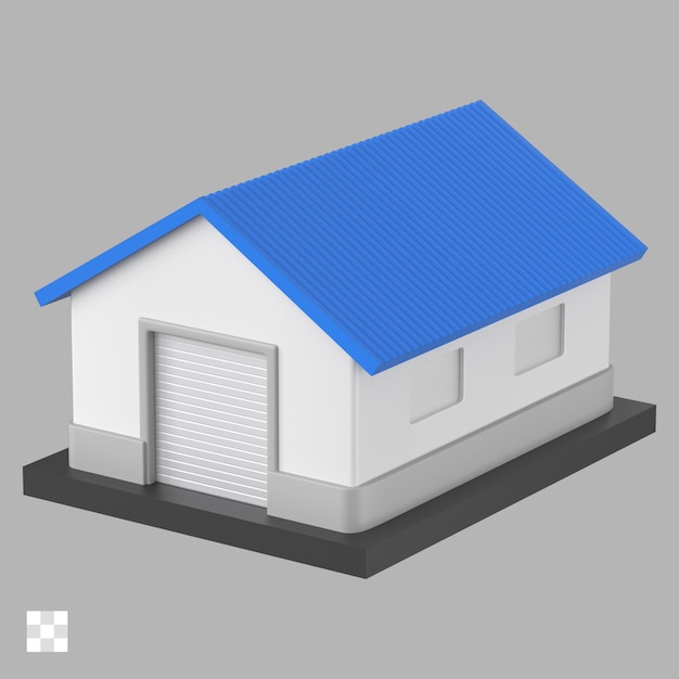 warehouse delivery 3d icon