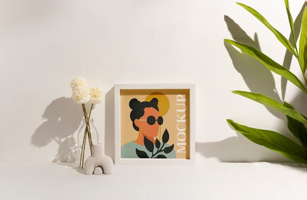 warm scene frame mockup