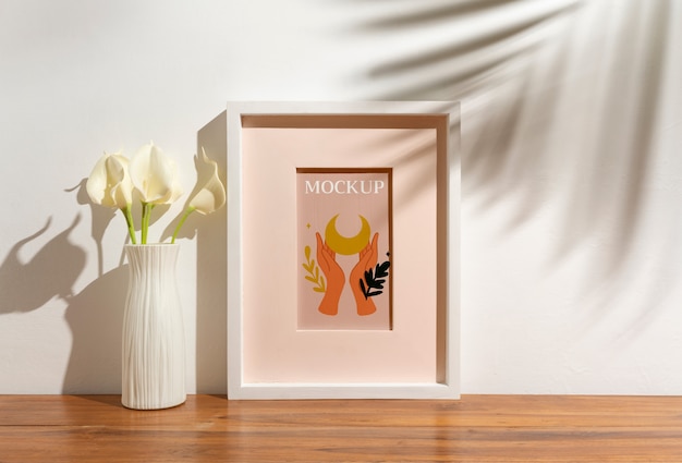 warm scene frame mockup