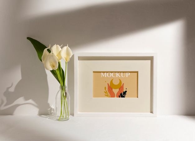 warm scene frame mockup
