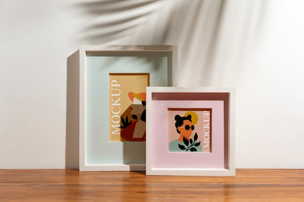 warm scene frame mockup