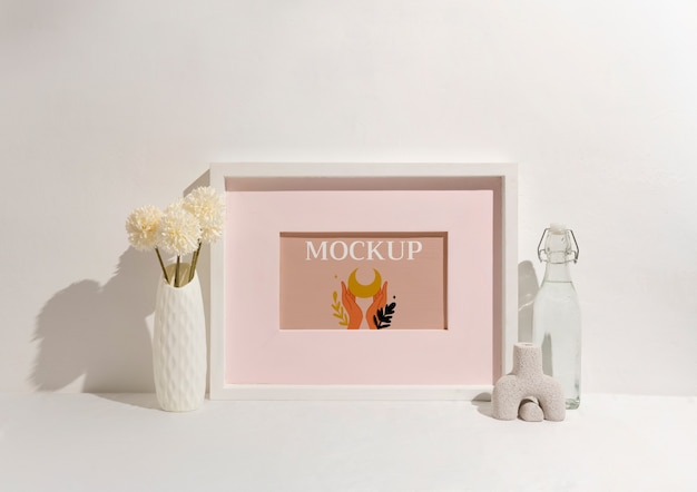 warm scene frame mockup