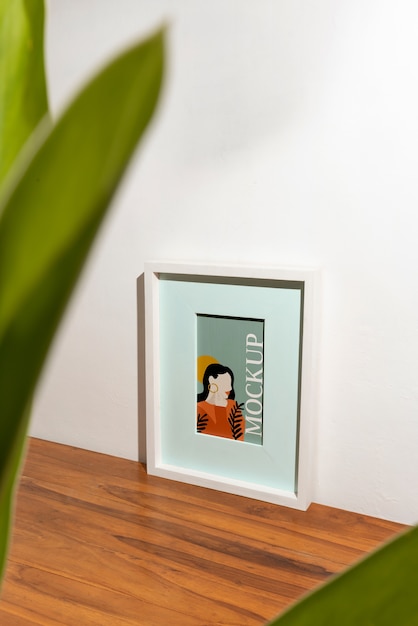 Warm scene frame mockup