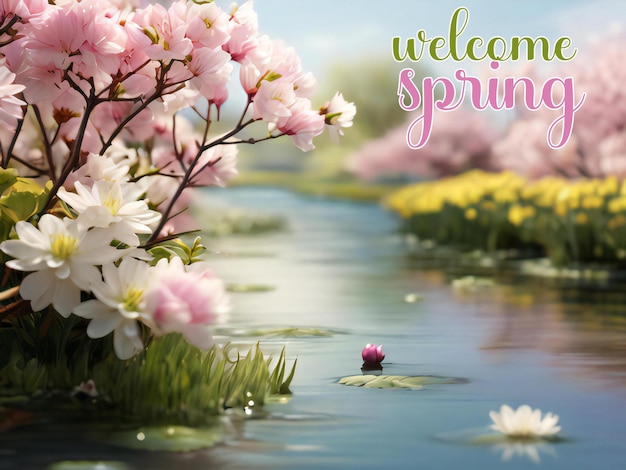 PSD a warm welcome to spring