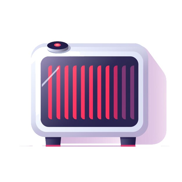 PSD warmth within artistic rendition of a heater appliance