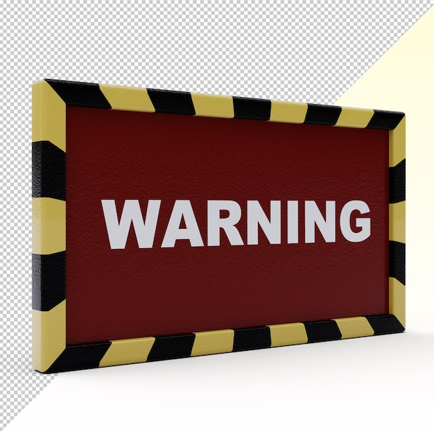 warning sign isolated