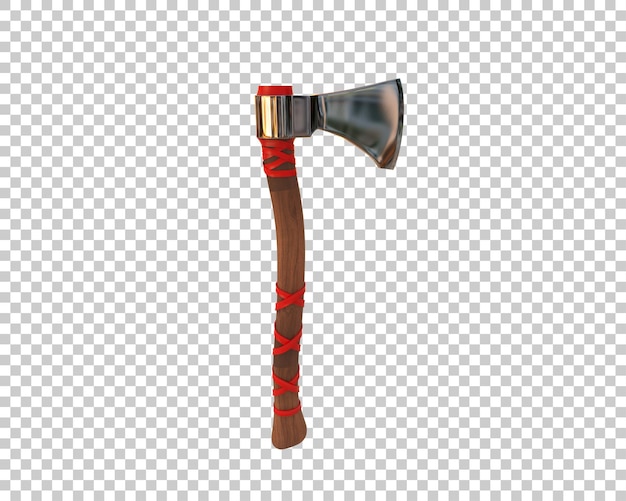PSD warrior axe isolated on background 3d rendering illustration
