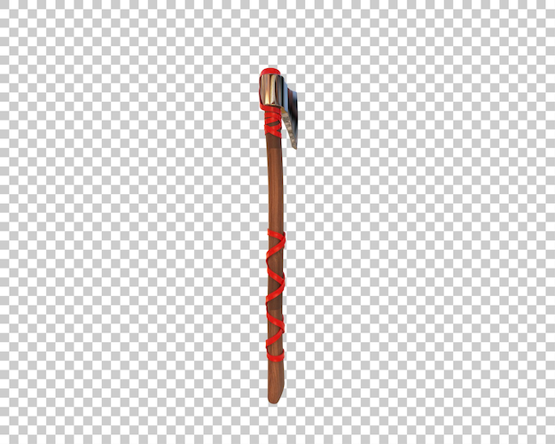 Warrior axe isolated on background 3d rendering illustration