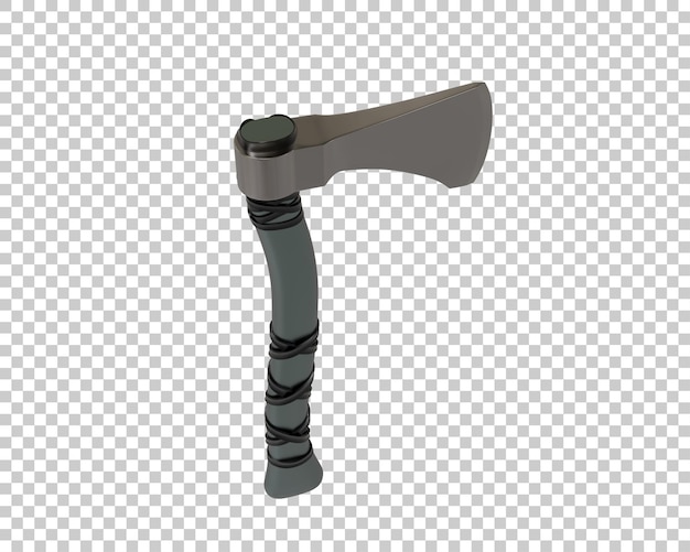 Warrior axe isolated on background 3d rendering illustration