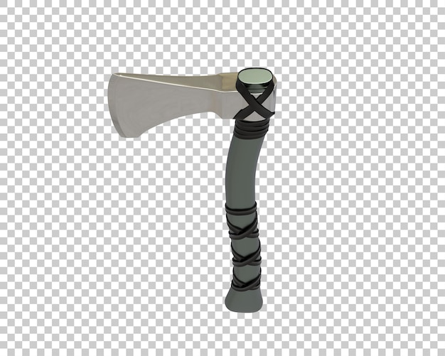 Warrior axe isolated on background 3d rendering illustration