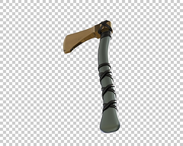 Warrior axe isolated on background 3d rendering illustration