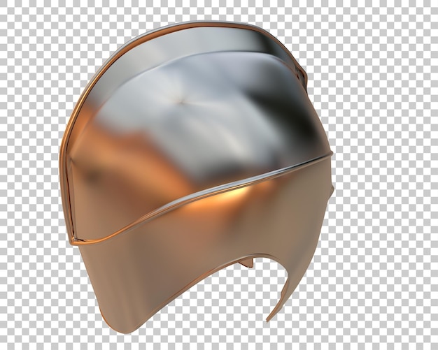 PSD warrior helmet isolated on background 3d rendering illustration