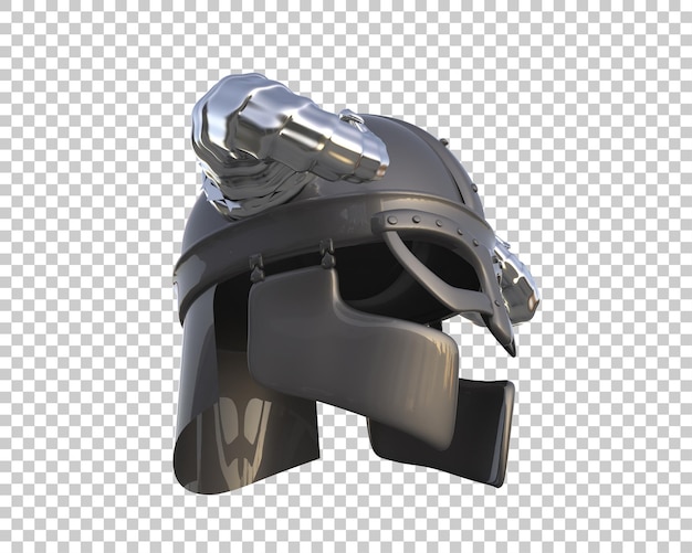 Warrior helmet isolated on background 3d rendering illustration