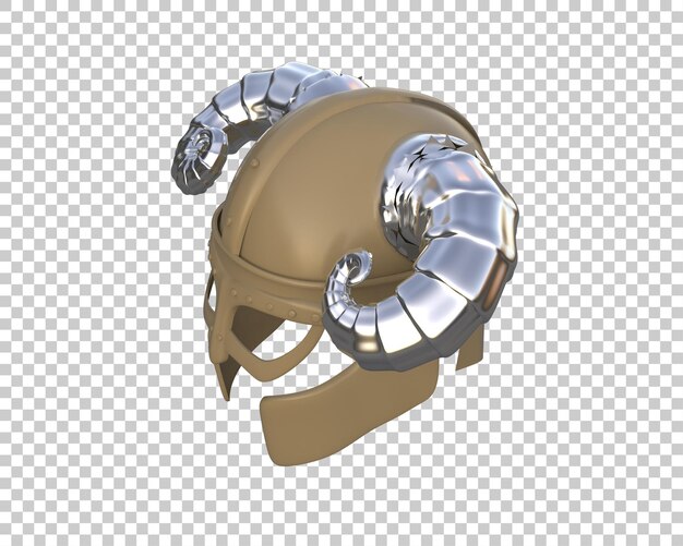 PSD warrior helmet isolated on background 3d rendering illustration