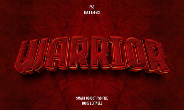 PSD warrior text effect