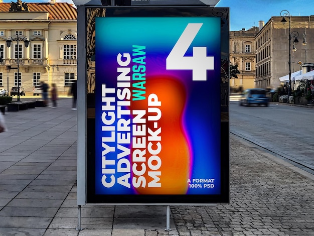 PSD warschau citylight reclamescherm mockup 13 v7 1