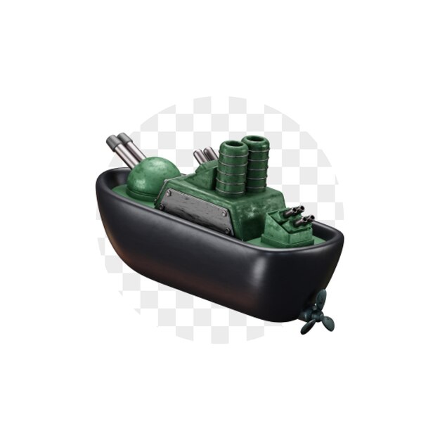 Warship 3D Icon