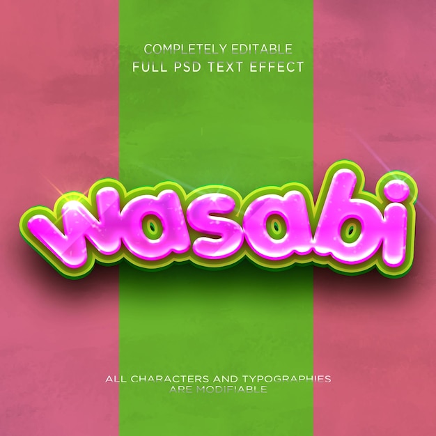 Wasabi Text Efect