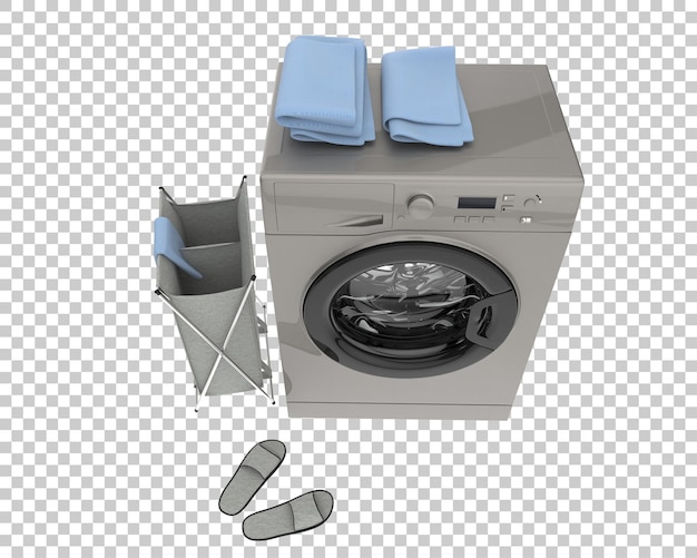 洗機が背景に隔離されている 3D レンダリングイラスト