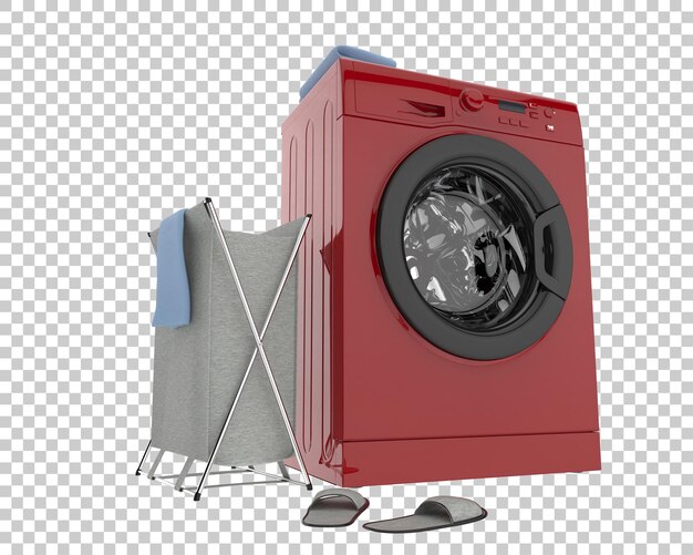 PSD washing machine isolated on background 3d rendering illustration