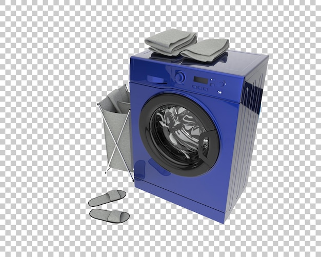 washing machine isolated on background 3d rendering illustration